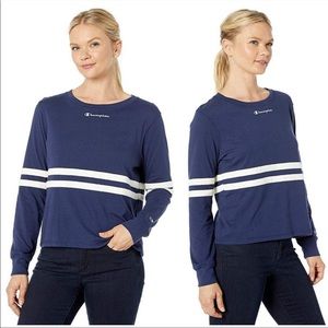 Champion Women’s Heritage Long Sleeve Striped Shirt size XL